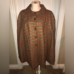 Vintage Plaid Women's Cape